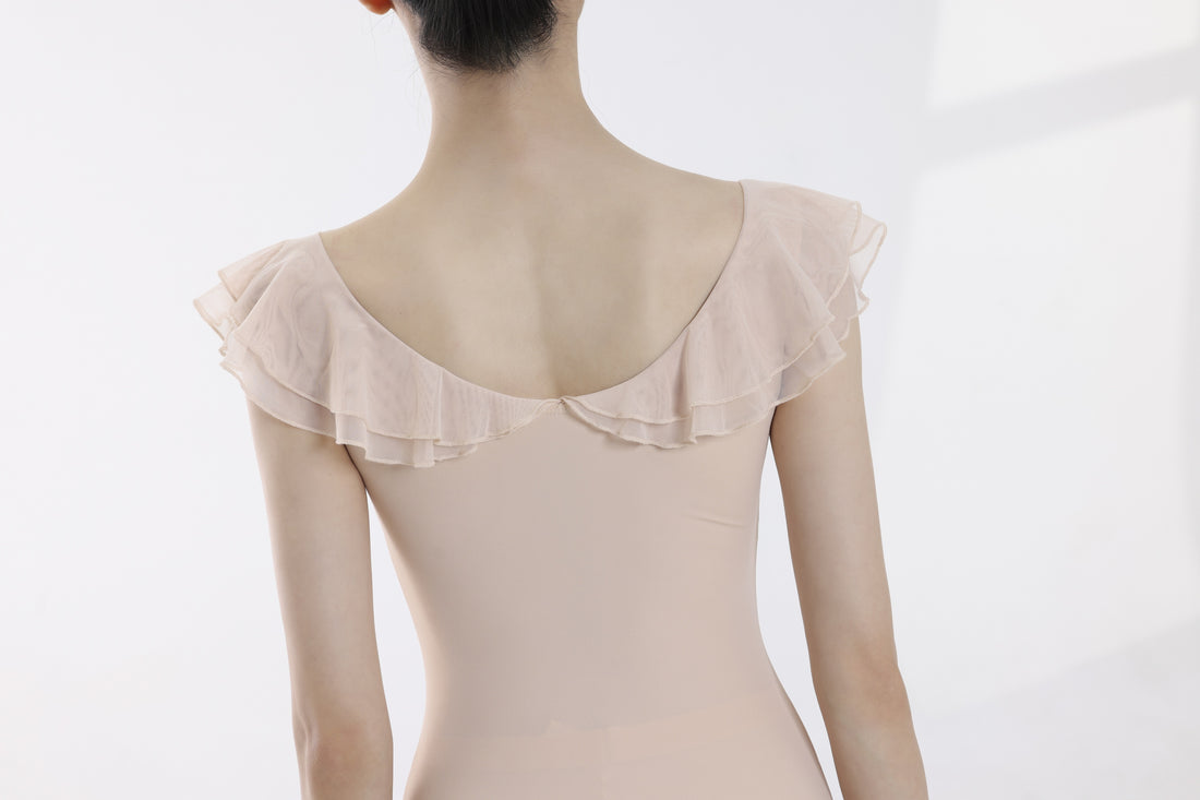 Peach Honey Double Ruffle Ballet Leotard product image 6