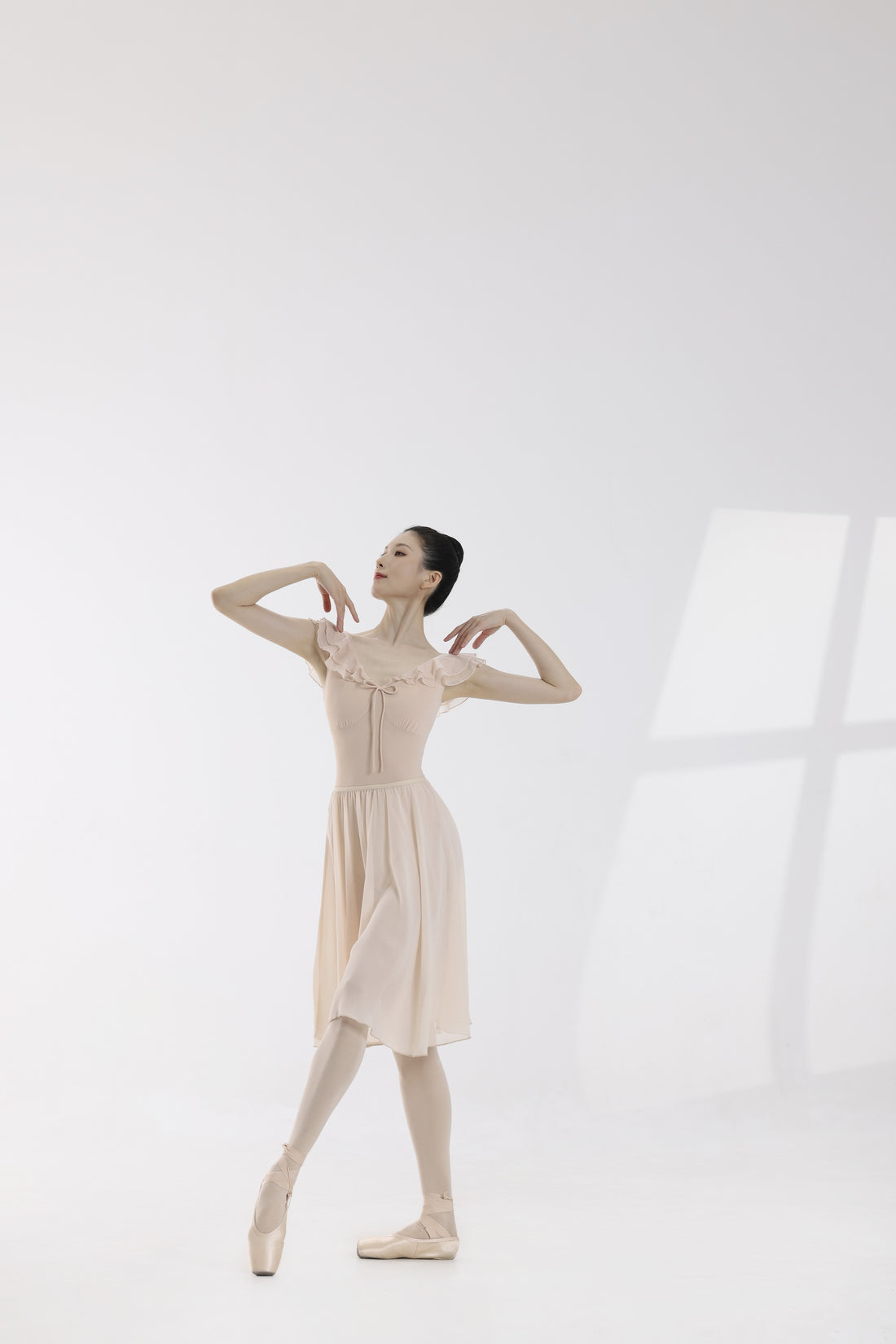 Peach Honey Double Ruffle Ballet Leotard product image 9