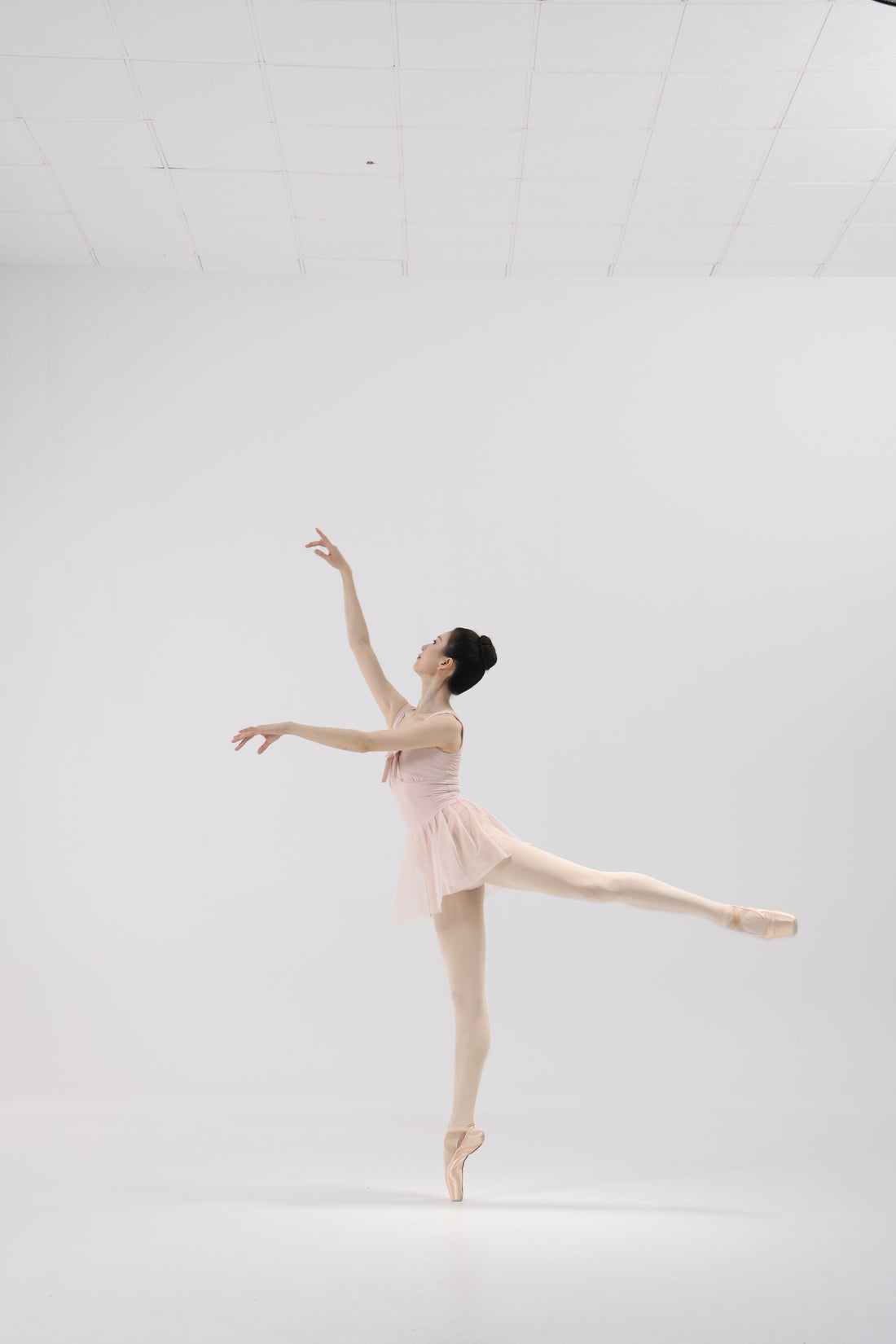 Porcelain Pink Mesh Back Ballet Leotard