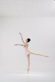Porcelain Pink Mesh Back Ballet Leotard