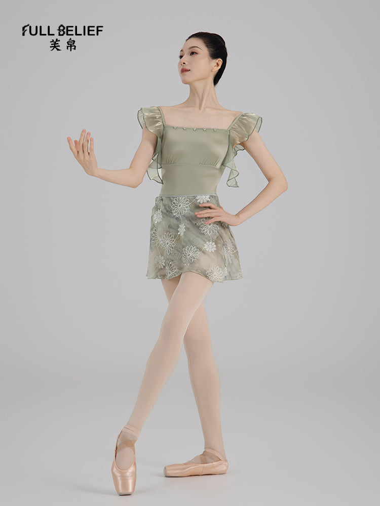 Cool Tea Ruffle Sleeve Ballet Leotard product image 9