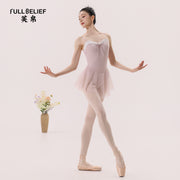 Blush Lace Sweetheart Skirted Ballet Leotard